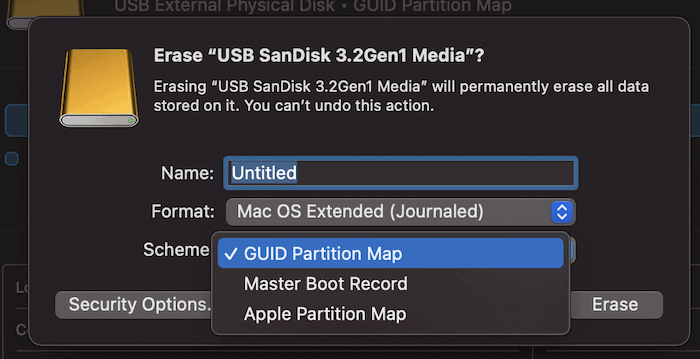 usb format to use for mac